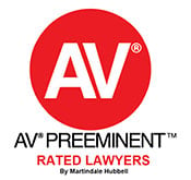 AV Preeminent Rated Lawyers by Martindale Hubbell